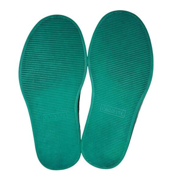 Lacoste Kids Straightset 119 4 Green Crocodile Sneakers – Size 10 (US) - Picture 6 of 8